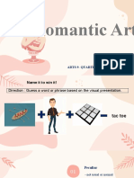 Arts - Quarter 3 - Romantic Arts.....