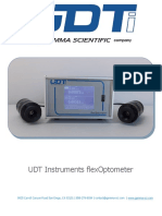 UDT Instruments Flexoptometer Spec Sheet 2015