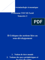 Langue Et Terminologie Économique Professeur TOUMI Farid Semestre 2