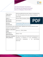 Formato de Presentación de Ponencia Cátedra de Infancias RG (Requisito de Grado) Licenciatura en Pedagogía Infantil 2023-1