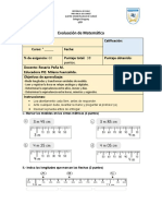 Evaluación Unidad de Medida