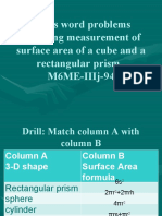 Surface Area of Cube and Rectangular Prism MATH 6 Q3 WEEK 10 DAY 1