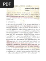 Señora Juez Público de Turno de La Capital Demanda Divorcio Absoluto. Otrosí.