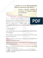 Demanda Incidental de Incremento de Asistencia Familiar