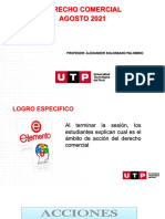 Derecho Comercial AGOSTO 2021: Profesor: Alexander Solorzano Palomino