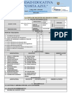 Acta de La Junta de Docentes de Grado O Curso 1. Datos Informativos