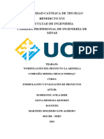 Universidad Católica de Trujillo Benedicto Xvi Facultad de Ingeniería Carrera Profesional de Ingeniería de Minas