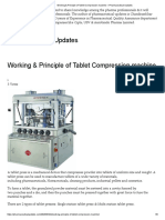 Working & Principle of Tablet Compression Machine - Pharmaceutical Updates