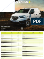 Opel Combo Cargo Specsheets A4l HR Digi