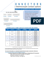 Connectors: With Thermocouple Contact Options