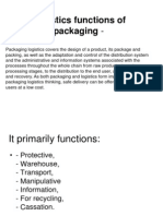 Logistics Functions of Packaging