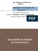 Qualidade Do S.Informação - Aula 01 - Introdução À Qualidade de Software