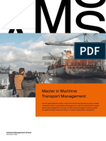 Master in Maritime Transport Management