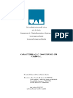 Caracterização Do Consumo em Portugal: Luís de Camões