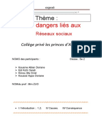 Les Dangers Lies Aux Reseaux Sociaux