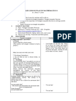 Detailed Lesson Plan in Math Jhs