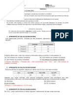 Teste de Avaliação - Março 2023 - Resolução