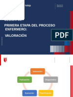 Sesión 03: Primera Etapa Del Proceso Enfermero: Valoración: Escuela de Enfermería