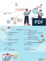 Group & Team Dynamics: Development of Group: Formal and Informal, Life Cycle of A Group