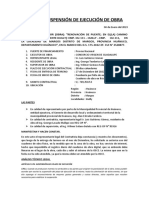 Acta de Suspension de Ejecucion de Obra Inicial