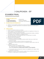 Actividad Calificada - Ef Examen Final: I. Datos Informativos