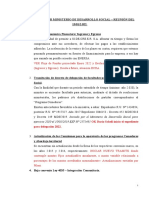 Temas A Tratar Ministerio de Desarrollo Social - Reunión Del 13/01/2.022. 1. Situación Económica Financiera/ Ingresos y Egresos