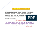 Perturando El Año Escolar 2023: "Feliz Regreso A Clases"