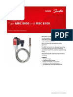 Data Sheet - Thermostat Type MBC 8000 and MBC 8100