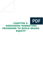 Designing Marketing Programs To Build Brand Equity