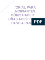 Tutorial para Principiantes Cómo Hacer Uñas Acrílicas Paso A Paso