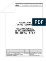 P.D.T. N 034.5 (DIF TRANSFORMADOR 1 y 5 A DNP3) Rev 1