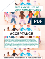 Principles and Values of Social Work Administration