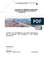 Manifestación de Impacto Ambiental Modalidad Particular Proyectos Hidráulicos para El Proyecto