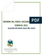 Informe Del Perfil Sociodemográfico Vigencia 2022: Alcaldia de Dagua Valle Del Cauca