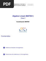 Algebra Lineal (MAT061) : Clase 3