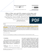 Effect of Ow Rate and Co Content On The Phase and Morphology of Caco Prepared by Bubbling Method