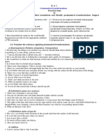 Practical Tasks #1 1.1 Analyse Originals and Their Translations and Identify Grammatical Transformations. Suggest Your Translations