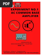 Experiment # 1 (Finals)