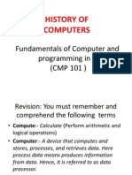 CMP 101 Set 2 Histry Computer