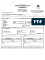 Sanitary Permit Form