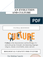 Human Evolution and Culture