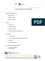 Contenido: Examen de Admisión para El Área de Ingeniería