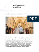 Roteiro Da Cerimônia Do Casamento Católico