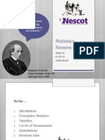 Statistics Session 4: "There Are Three Kinds of Lies: Lies, Damned Lies, and Statistics."