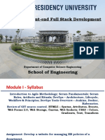 CSE3150 - Front-End Full Stack Development: School of Engineering