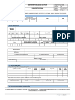 Datos Laborales: Sistema Integrado de Gestion Ficha de Personal