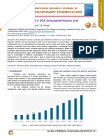 Kinematic Analysis of 6 DOF Articulated Robotic Ar