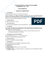 Campeonato Individual Absoluto de Madrid TEMPORADA 2022 - 2023 Fase Semifinal Bases de Competición