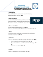 Antología Géneros Periodísticos: Maestra Diana Isabel Hernández Juárez Colegio de Lingüística y Literatura Hispánica