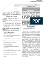 Decreto Supremo Estado de Emergencia Gobierno Perú